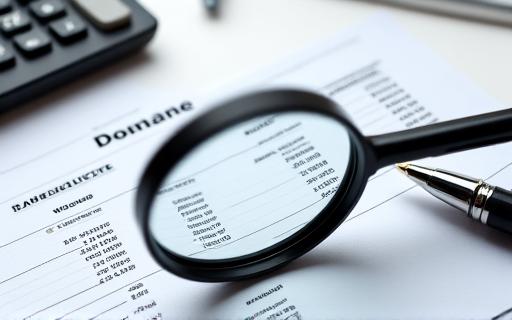 A magnifying glass over a pension document, symbolizing detailed financial advice.